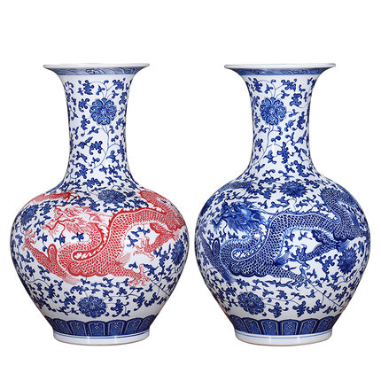 Kompatibel porcelæn til Jahrriesnge blue dragon vase cna0089 Kompatibel porcelæn Jahrriesnge til blue dragon vase cna0089