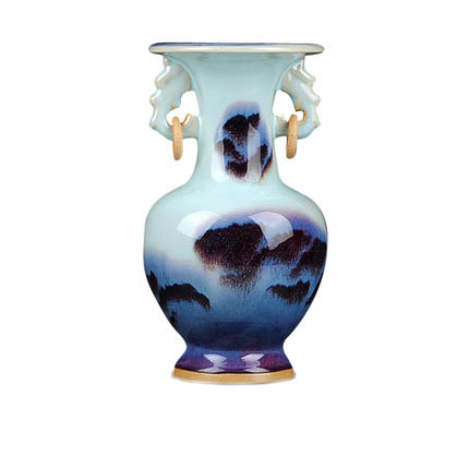 Kompatibel porcelæn til Jahrriesnge Jun porcelain double ears kiln change vase cna0607 Kompatibel porcelæn Jahrriesnge til Jun porcelain double ears kiln change vase cna0607