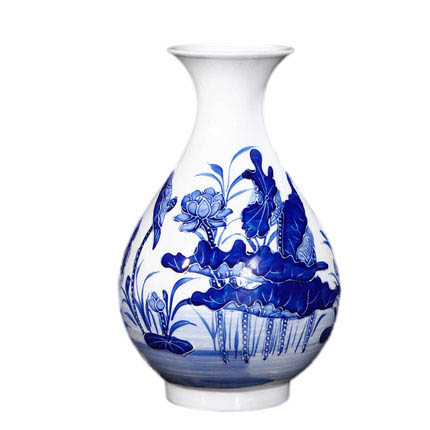 Kompatibel porcelæn Jahrriesnge  til relief lotus vase cna0899 
