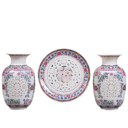 Kompatibel porcelæn til Jahrriesnge hollow vase set 3 pcs cna0910 Kompatibel porcelæn Jahrriesnge til hollow vase set 3 pcs cna0910