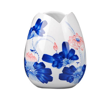 Kompatibel porcelæn til Jahrriesnge red lotus in glaze vase cna0941 Kompatibel porcelæn Jahrriesnge til red lotus in glaze vase cna0941