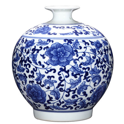 Kompatibel porcelæn til Jahrriesnge blue pomegranate flower vase cna1035 Kompatibel porcelæn Jahrriesnge til blue pomegranate flower vase cna1035