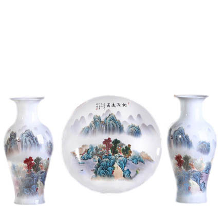 Kompatibel porcelæn til Jahrriesnge vase set 3pcs cna1060 Kompatibel porcelæn Jahrriesnge til vase set 3pcs cna1060