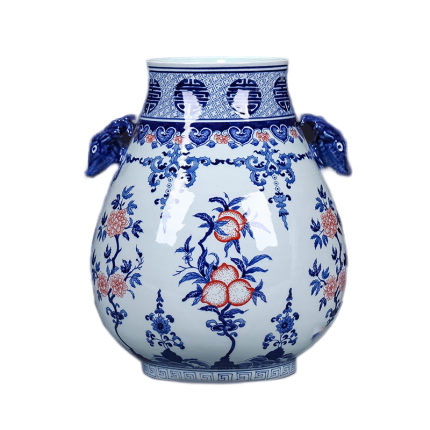 Kompatibel porcelæn til Jahrriesnge deer head binaural lucky bucket vase cna1130 Kompatibel porcelæn Jahrriesnge til deer head binaural lucky bucket vase cna1130