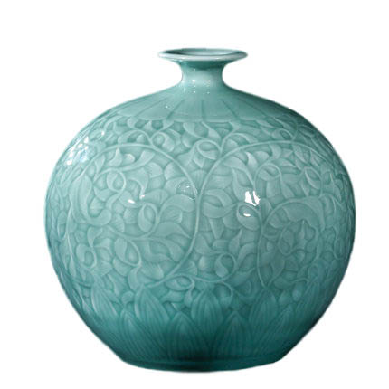 Kompatibel porcelæn til Jahrriesnge carving shadow blue glaze vase cna1302 Kompatibel porcelæn Jahrriesnge til carving shadow blue glaze vase cna1302