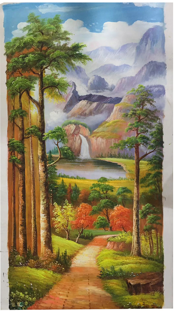 Kompatibel Oliemaleri JAHRRIESNGE  til landscape-lpg0139 