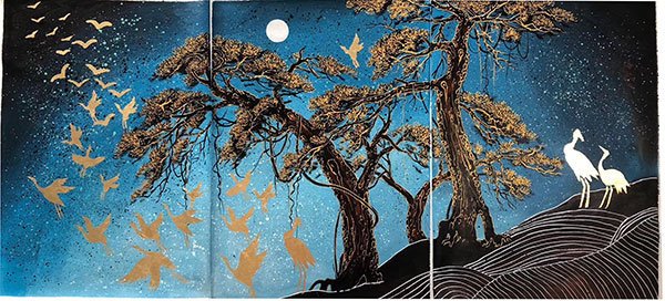 Kompatibel Landskab til Jahrriesnge birds-moon-and-tree-lpg1465 Kompatibel Landskab Jahrriesnge til birds-moon-and-tree-lpg1465