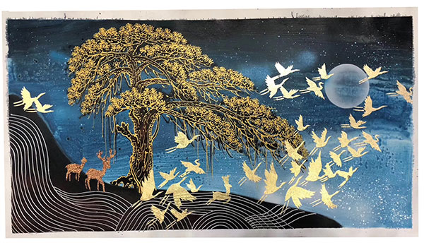 Kompatibel Landskab til JAHRRIESNGE birds-moon-and-tree-lpg1468 Kompatibel Landskab JAHRRIESNGE til birds-moon-and-tree-lpg1468