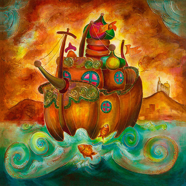 Kompatibel Abstrakt til Jahrriesnge golden-boat-lpg2018 Kompatibel Abstrakt Jahrriesnge til golden-boat-lpg2018