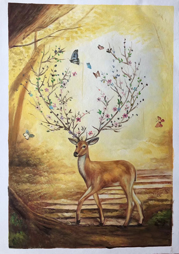 Kompatibel Dyr til Jahrriesnge deer and butterfly lpg2686 Kompatibel Dyr Jahrriesnge til deer and butterfly lpg2686